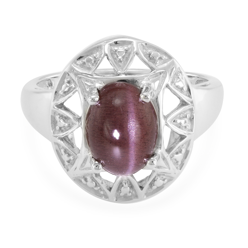 Skapolith-Katzenauge-Silberring