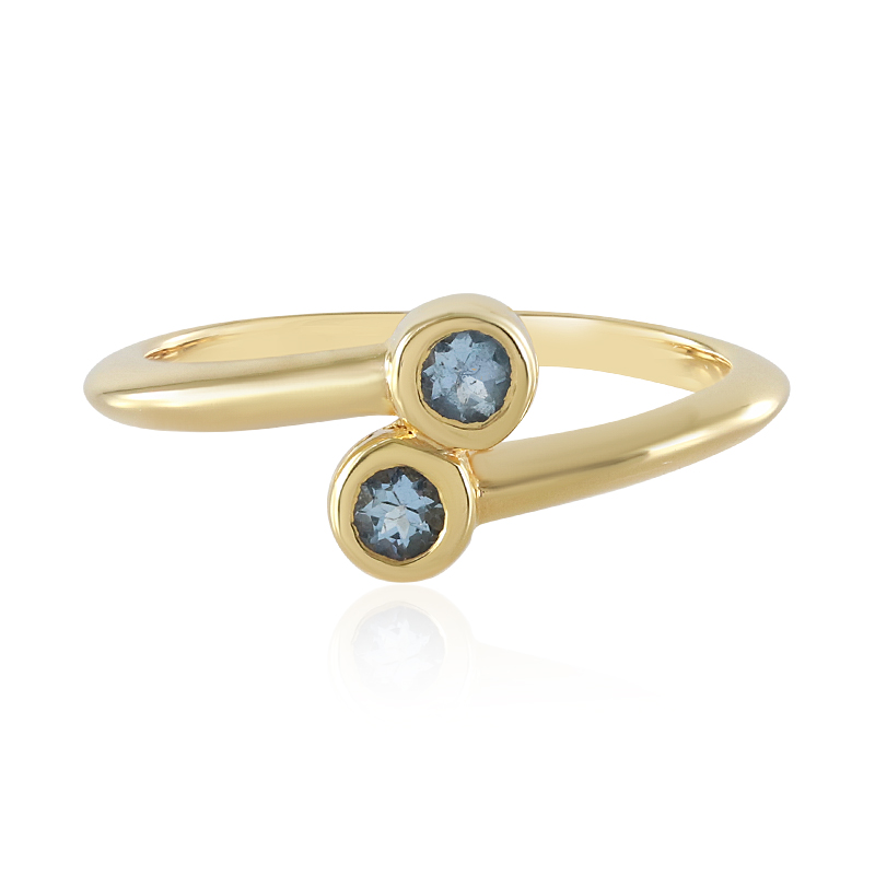 Santa Maria-Aquamarin-Silberring