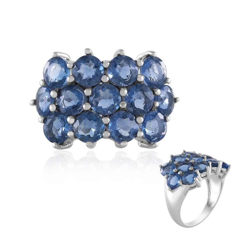 Farbwechsel-Fluorit-Silberring