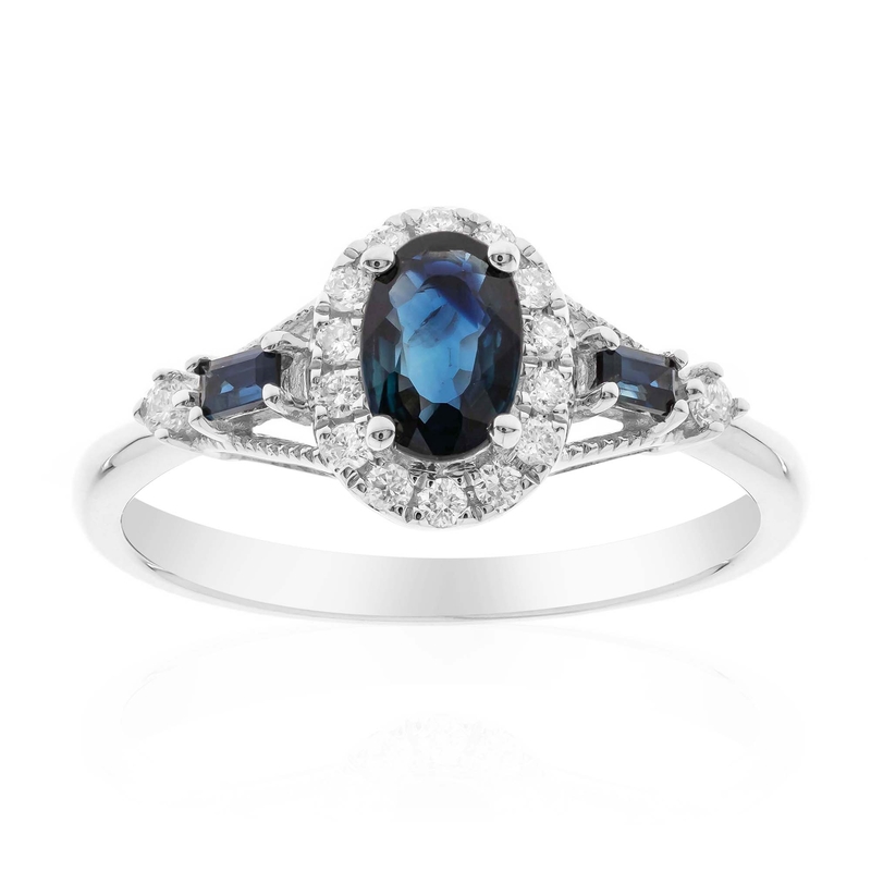 Blauer Ceylon-Saphir-Goldring (CIRARI)