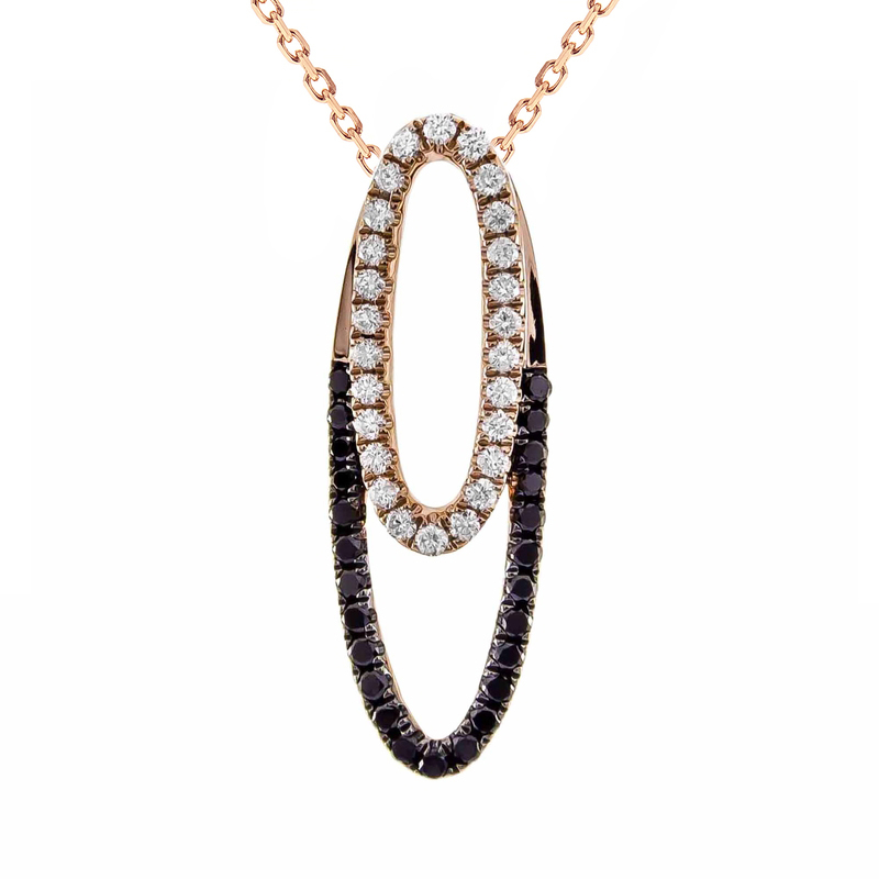 Diamant-Goldhalskette