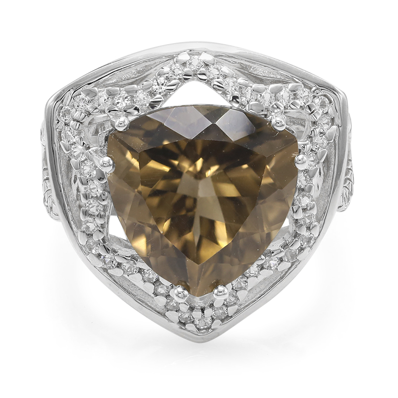 Rauchquarz-Silberring Rauchquarz-Silberring