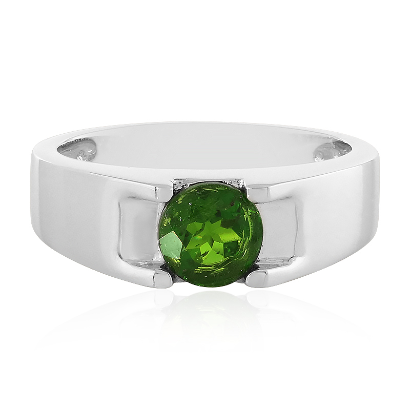 Russischer Diopsid-Silberring Russischer Diopsid-Silberring