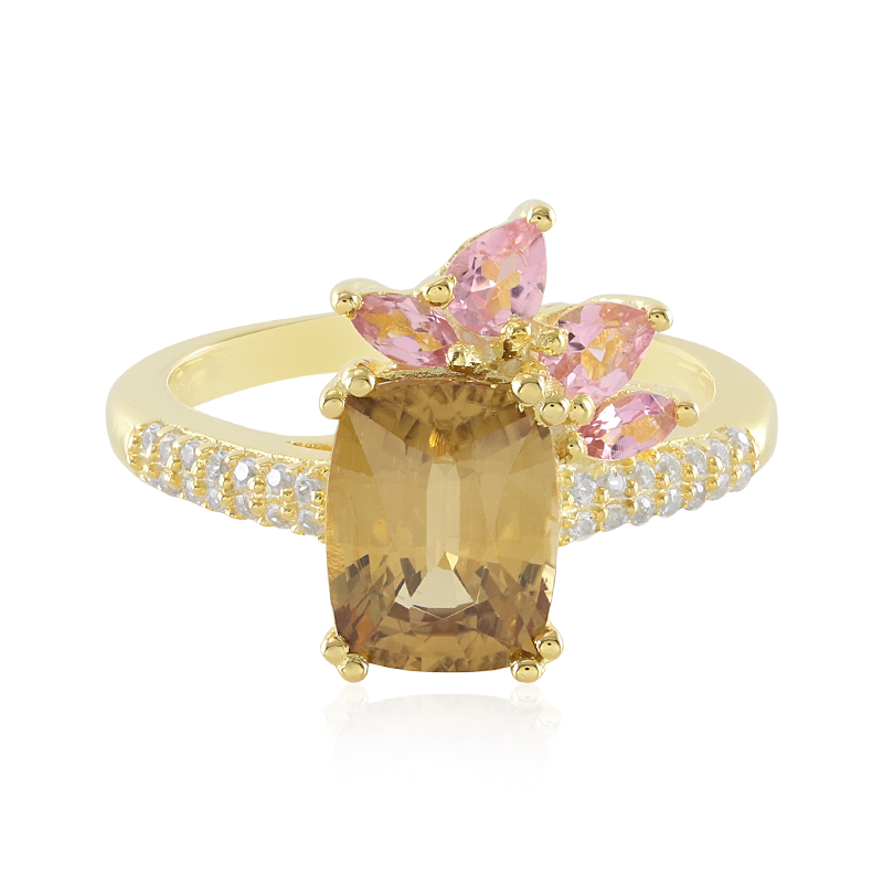 Gelber Zirkon-Silberring (Adela Silber) Gelber Zirkon-Silberring (Adela Silber)