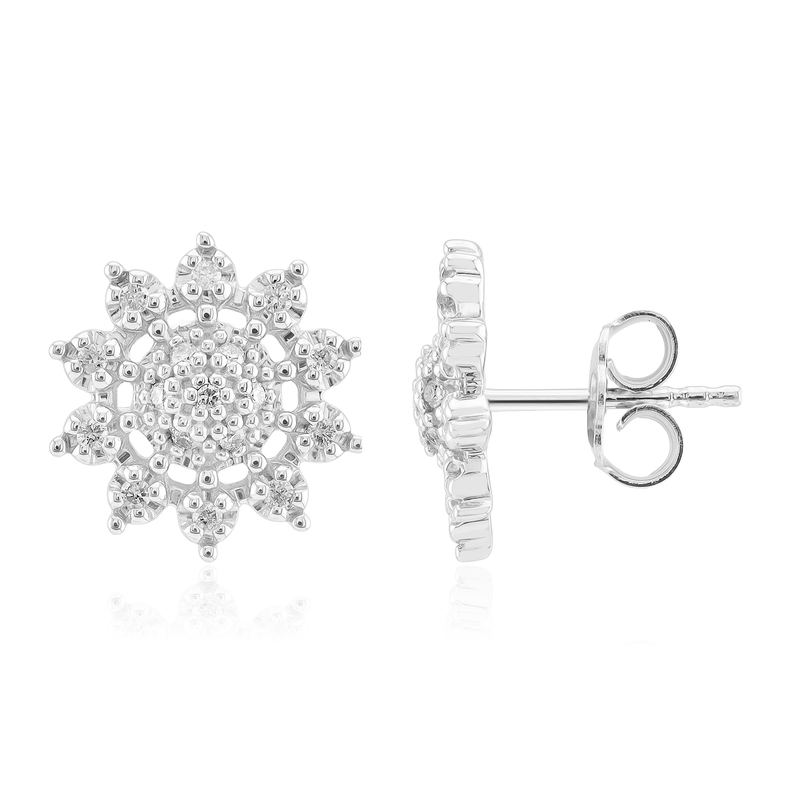 I1 (G) Brillant-Silberohrringe (Annette)