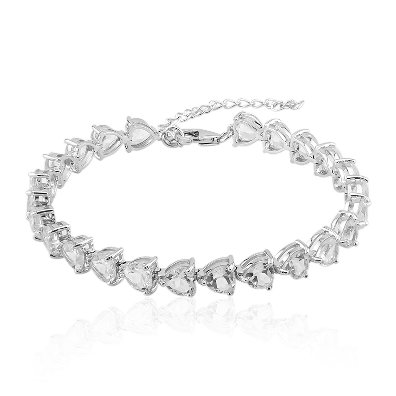 Weißer Topas-Silberarmband Weißer Topas-Silberarmband