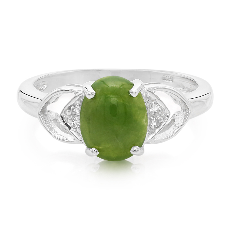 Kaiserlicher Chrysopras-Silberring