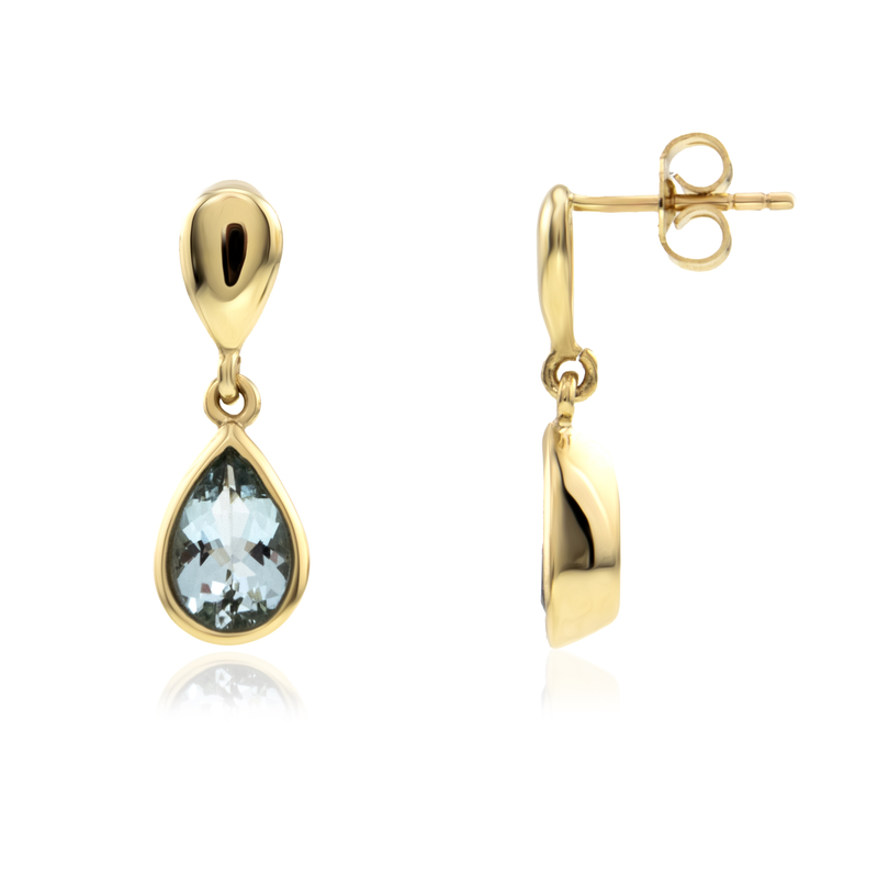 Santa Maria-Aquamarin-Goldohrringe (CUSTODANA) Santa Maria-Aquamarin-Goldohrringe (CUSTODANA)