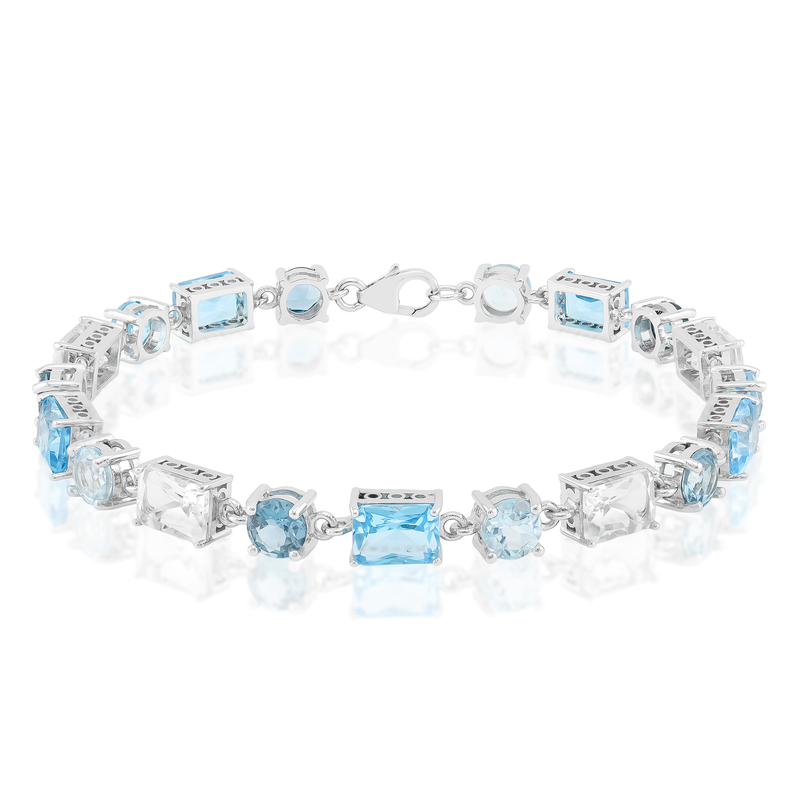 Topas-Silberarmband