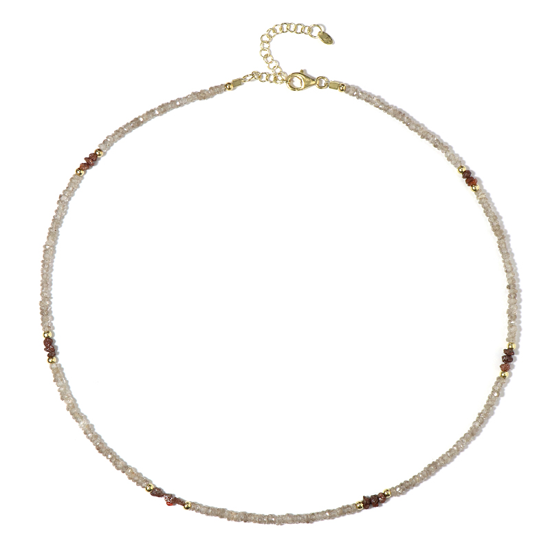 Fancy-Zirkon-Silberhalskette