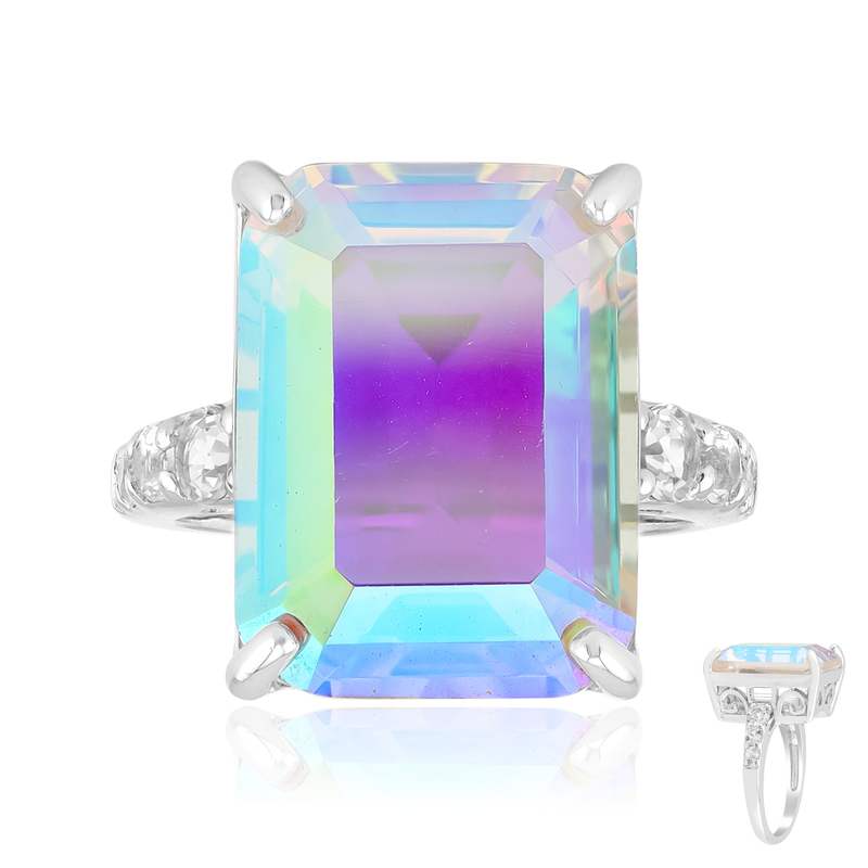 Mondlicht-Quarz-Silberring Mondlicht-Quarz-Silberring