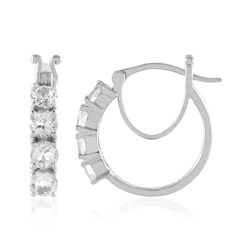 Danburit-Silberohrringe