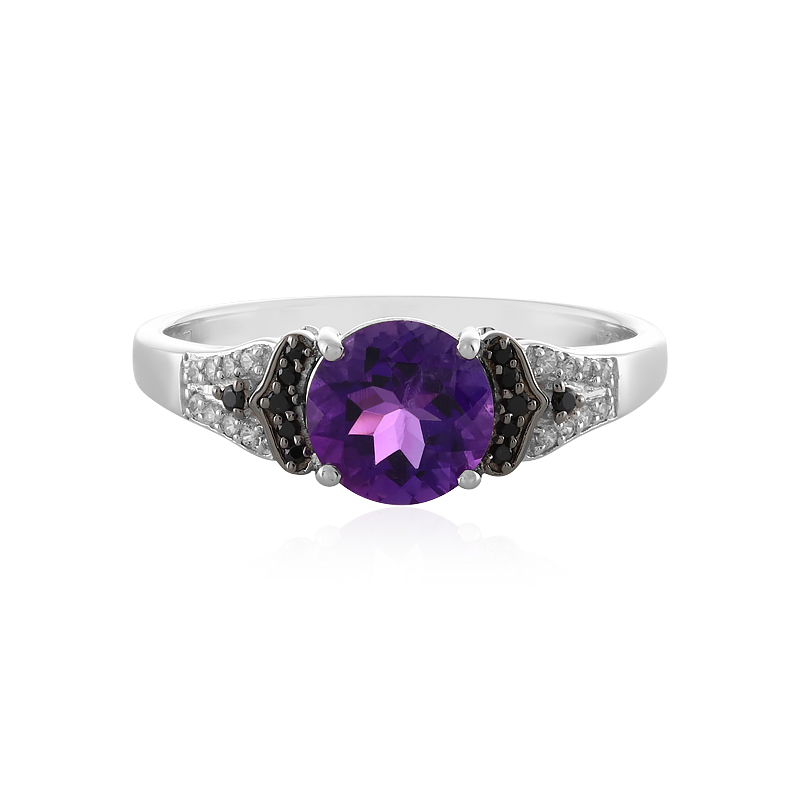 Sambia-Amethyst-Silberring Sambia-Amethyst-Silberring