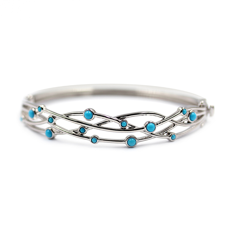 Sleeping Beauty-Türkis-Silberarmreif (Faszination Türkis) Sleeping Beauty-Türkis-Silberarmreif (Faszination Türkis)