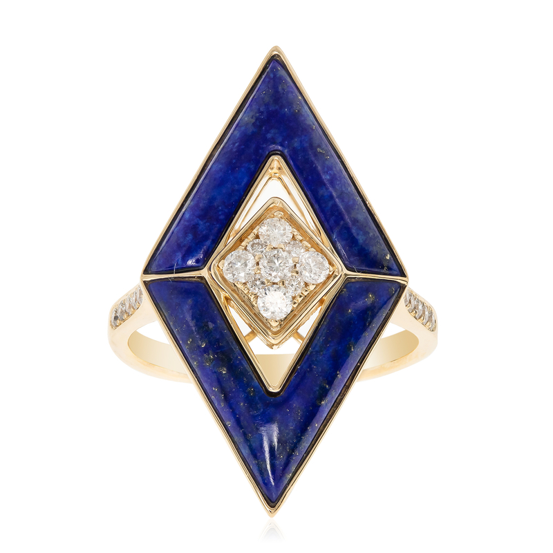 Lapislazuli-Goldring (CIRARI)