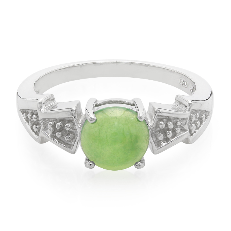 Kaiserlicher Chrysopras-Silberring