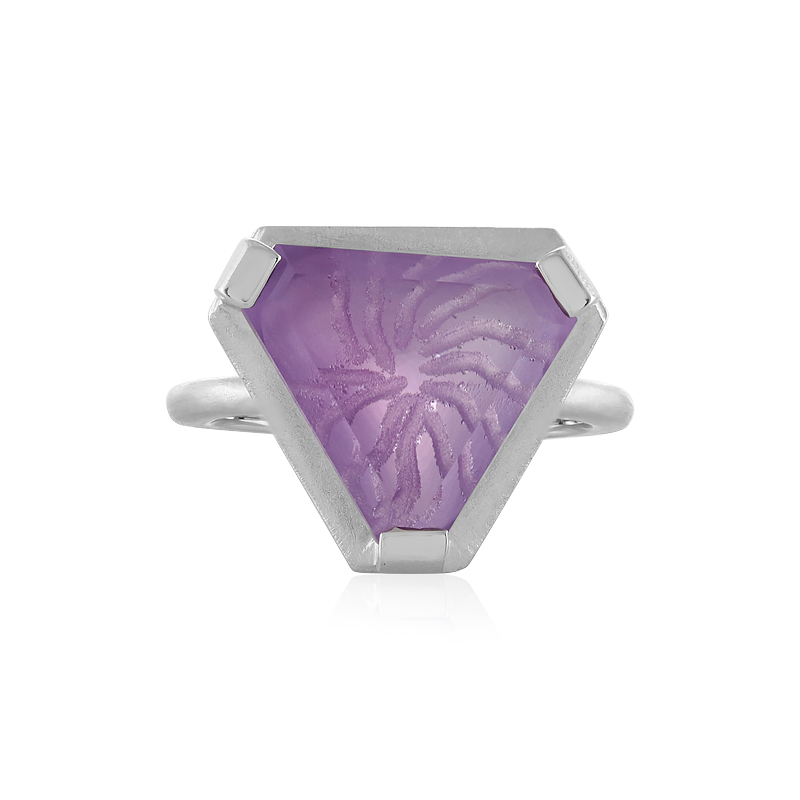Lavendel-Amethyst-Silberring (MONOSONO COLLECTION) Lavendel-Amethyst-Silberring (MONOSONO COLLECTION)