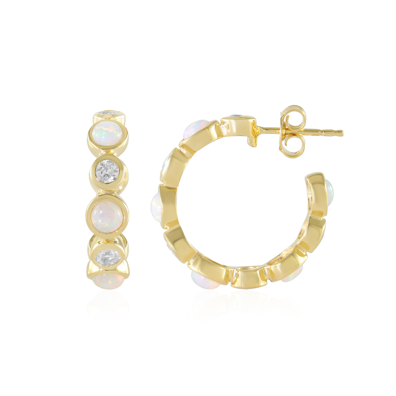 Welo-Opal-Silberohrringe