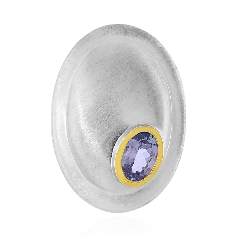 Tansanit-Silberanhänger (MONOSONO COLLECTION)