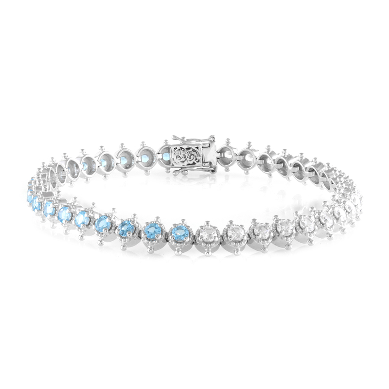 Edelstein-Silberarmband (Dallas Prince Designs)