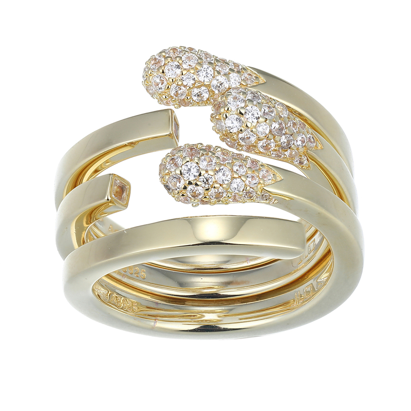 Edelstein-Silberring (Adela Silber)