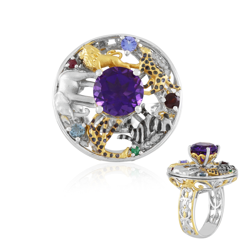 Amethyst-Silberring (Gems en Vogue)