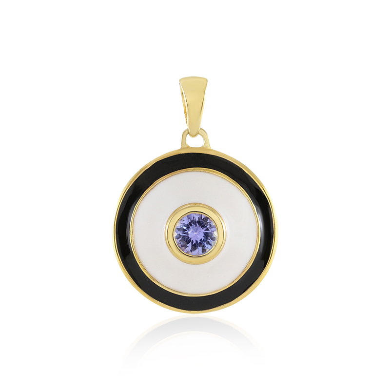 Tansanit-Silberanhänger (M de Luca)