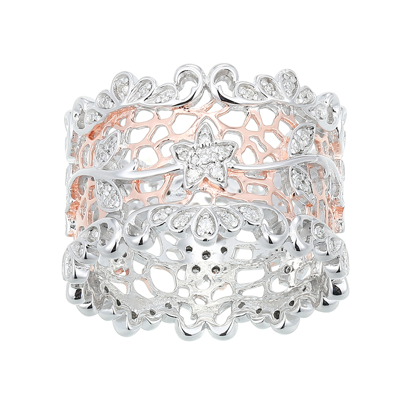 I3 (I) Diamant-Silberring