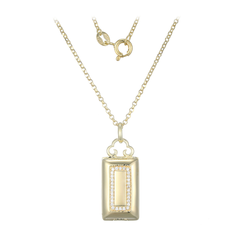 Zirkon-Silberhalskette (Adela Silber) Zirkon-Silberhalskette (Adela Silber)