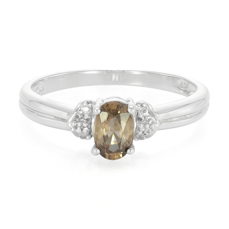 Zimt-Zirkon-Silberring Zimt-Zirkon-Silberring