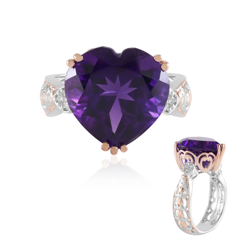 Amethyst-Silberring (Gems en Vogue)