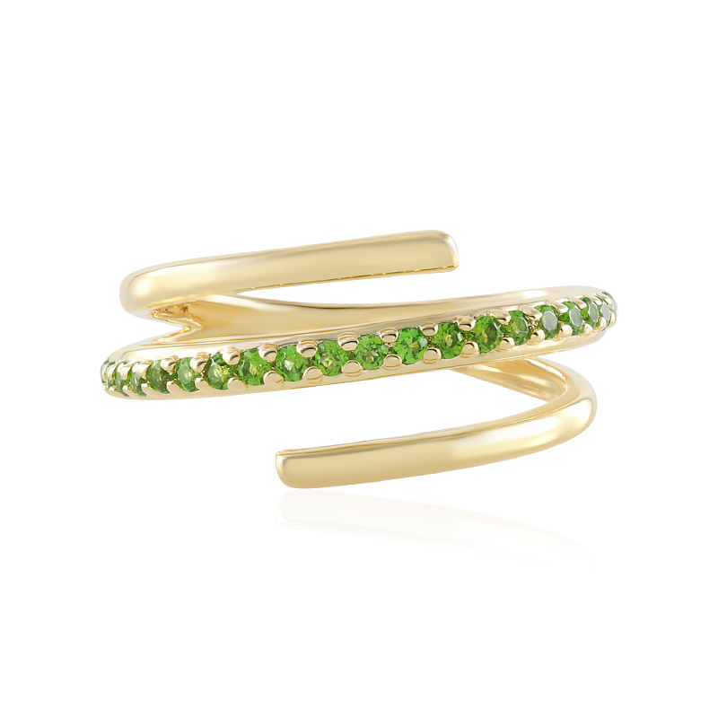 Russischer Diopsid-Silberring Russischer Diopsid-Silberring