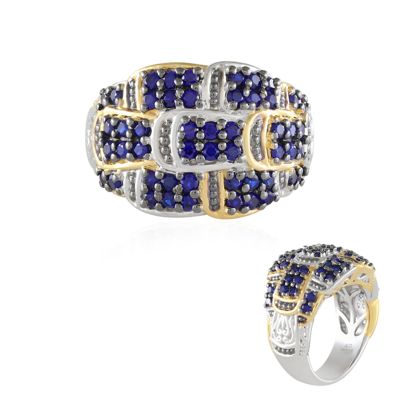 Cobaltblauer Spinell-Silberring (Gems en Vogue)