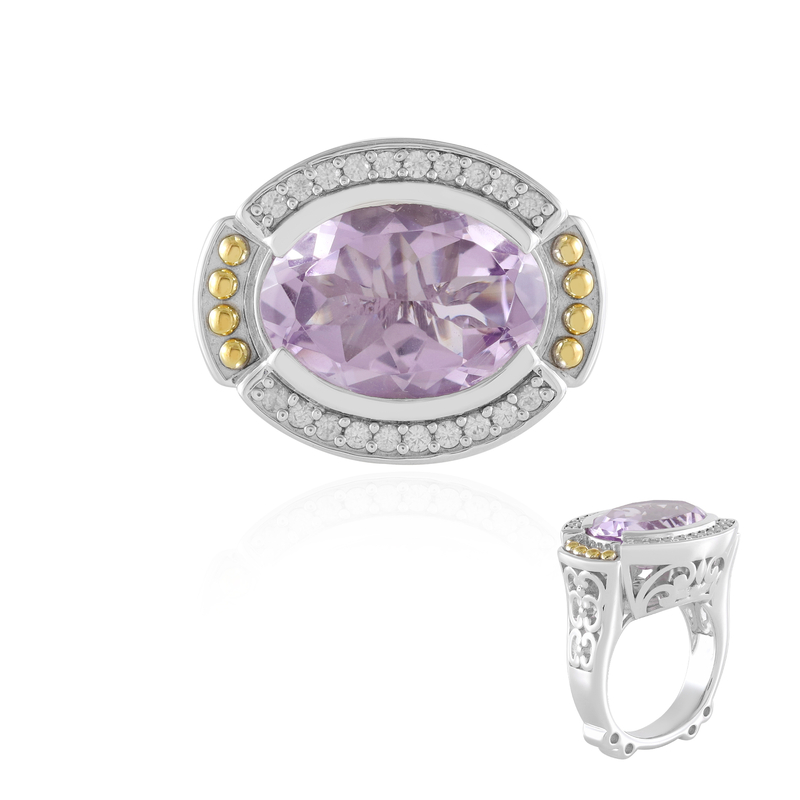 Lavendel-Amethyst-Silberring (Dallas Prince Designs) Lavendel-Amethyst-Silberring (Dallas Prince Designs)