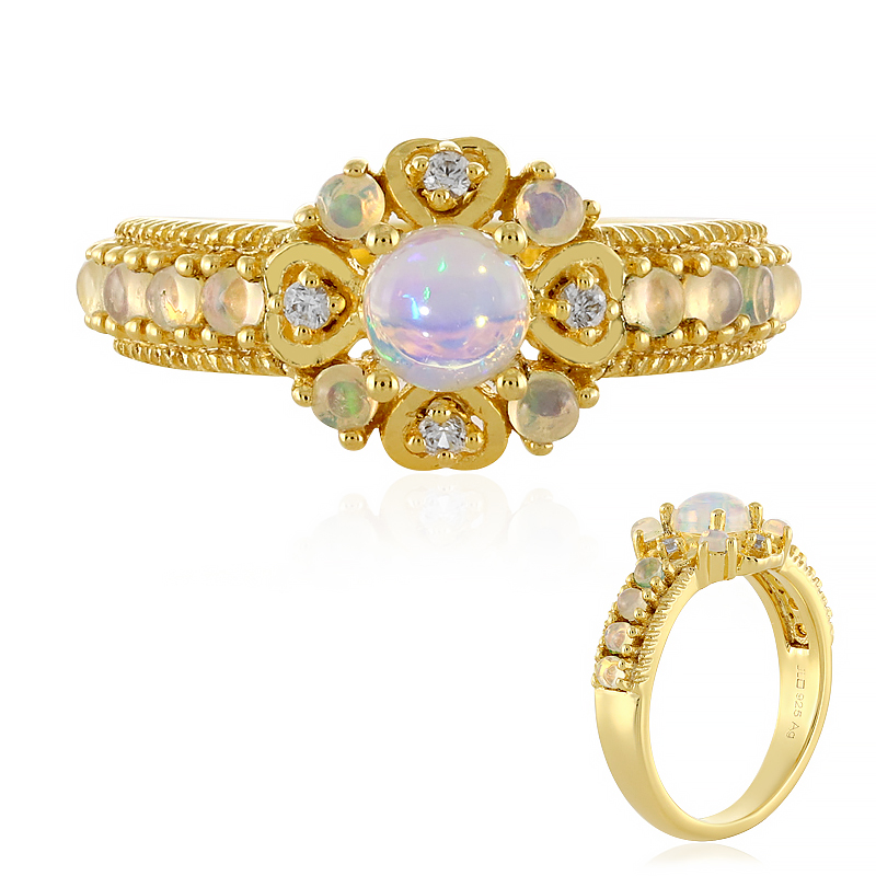 Welo-Opal-Silberring