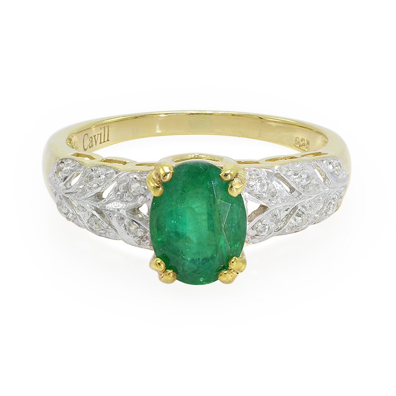 Bahia-Smaragd-Silberring Bahia-Smaragd-Silberring