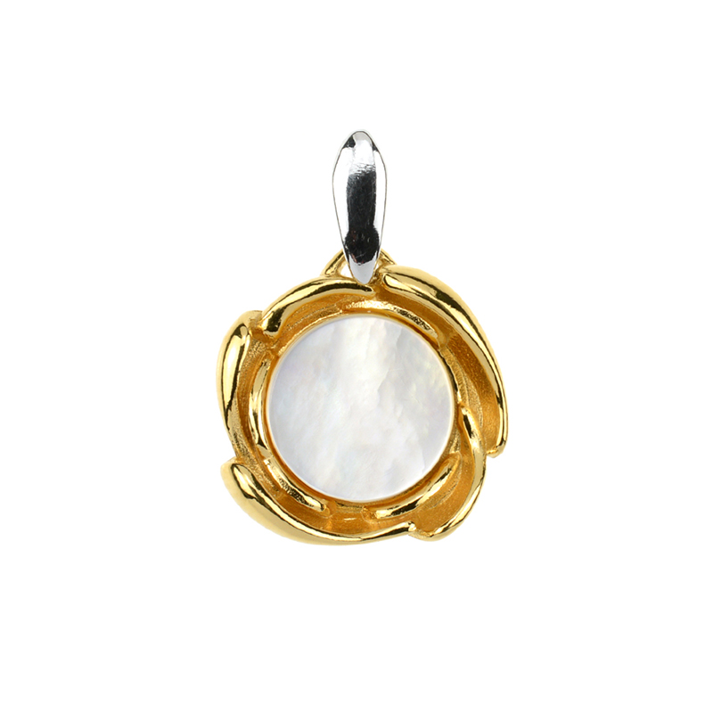 Perlmutt-Silberanhänger (dagen)