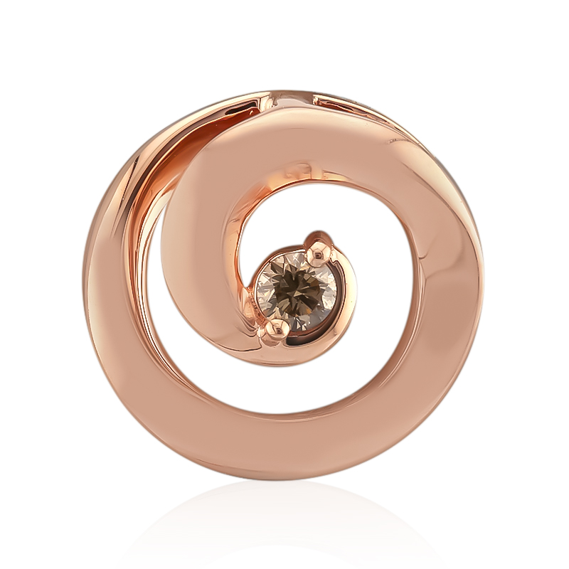 SI1 Argyle-Rose de France-Brillant-Goldanhänger (Annette) SI1 Argyle-Rose de France-Brillant-Goldanhänger (Annette)