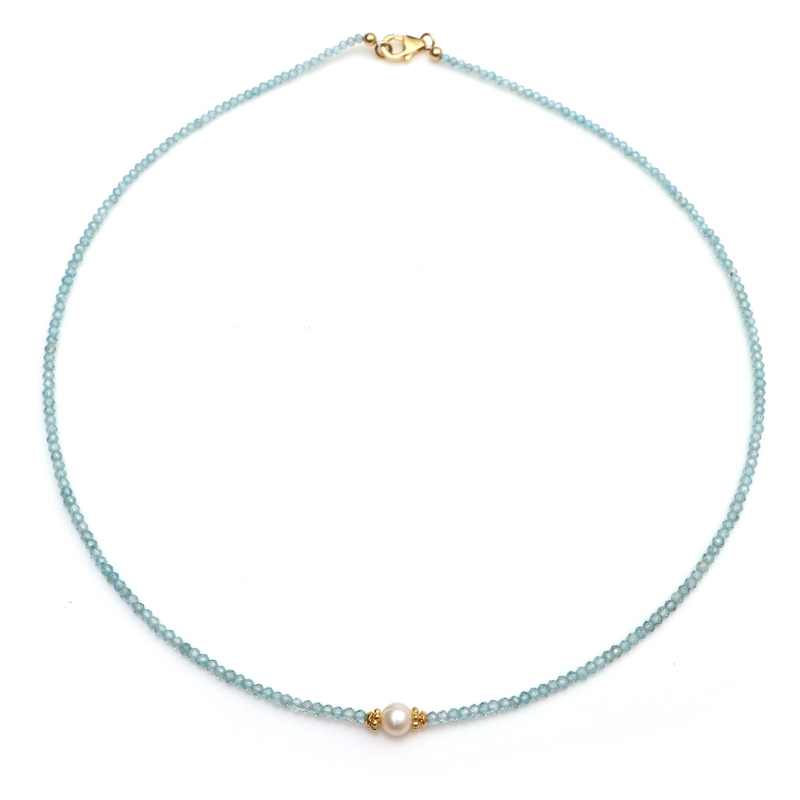 Ratanakiri-Zirkon-Silberhalskette Ratanakiri-Zirkon-Silberhalskette