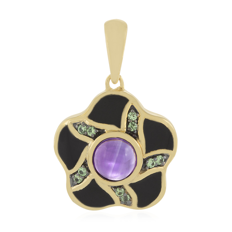 Amethyst-Silberanhänger