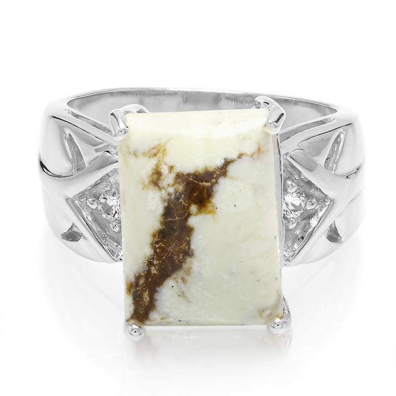 Magnesit-Silberring Magnesit-Silberring