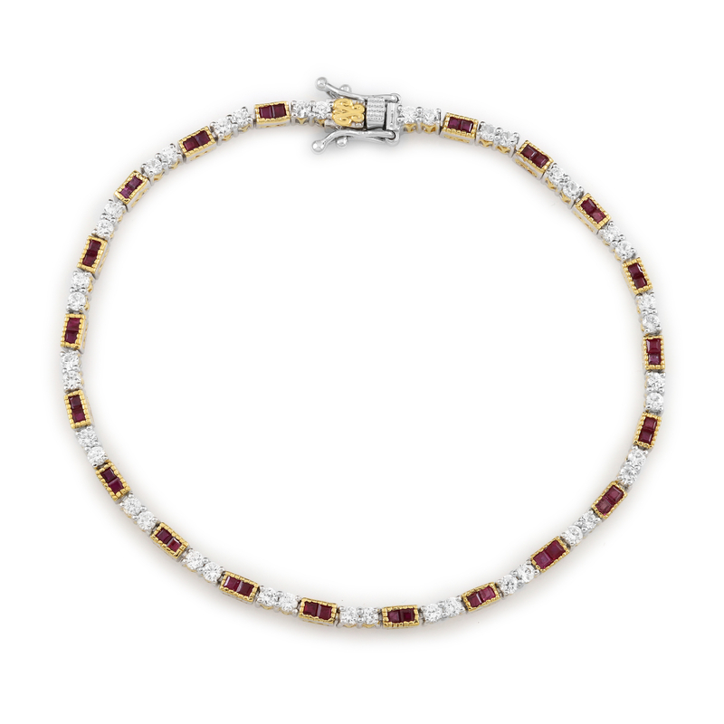 Edelstein-Silberarmband (Gems en Vogue)