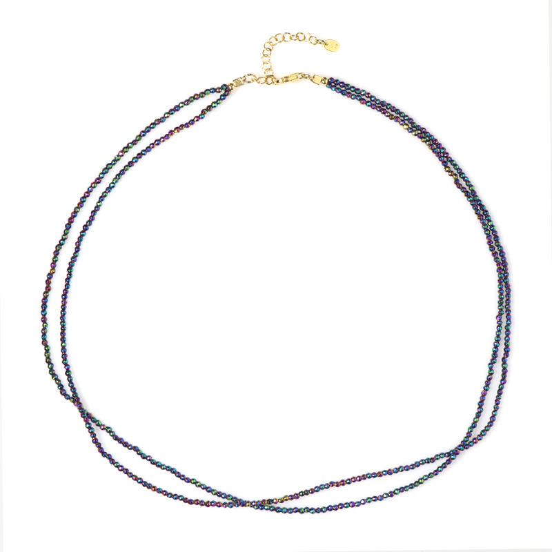 Mystik-Hämatit-Silberhalskette