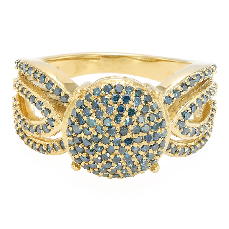 Fancy-Diamant-Silberring Fancy-Diamant-Silberring