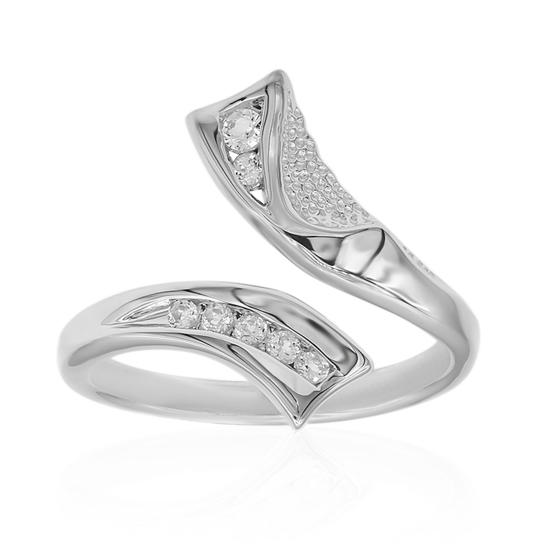 Weißer Topas-Silberring (TPC)