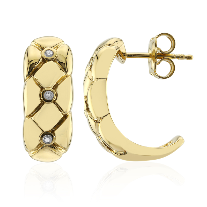 Weißer Topas-Silberohrringe Weißer Topas-Silberohrringe