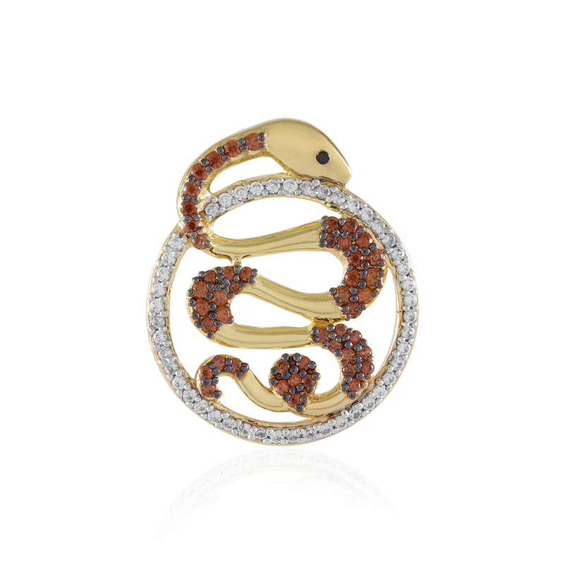 Zirkon-Silberanhänger