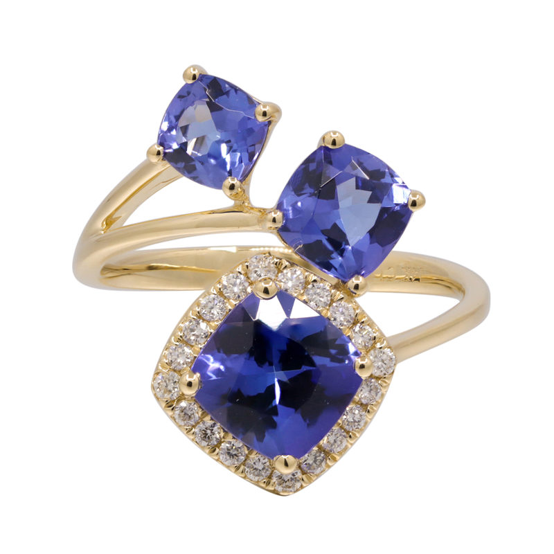 AAA-Tansanit-Goldring (CIRARI) AAA-Tansanit-Goldring (CIRARI)