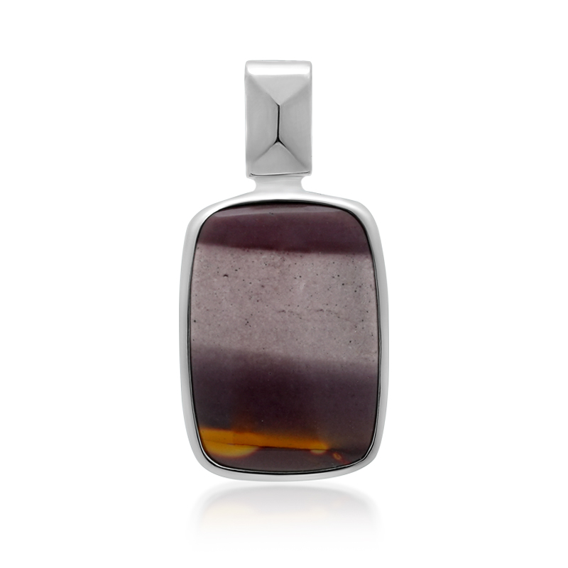 Mookait-Silberanhänger