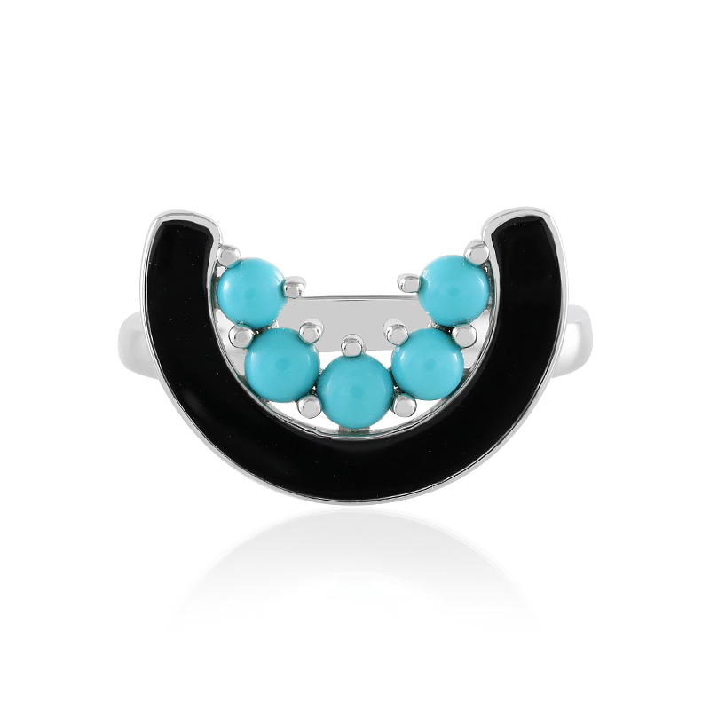 Sleeping Beauty-Türkis-Silberring Sleeping Beauty-Türkis-Silberring